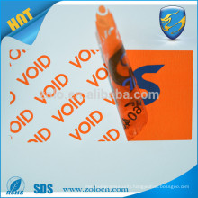 Void open Non - transfer sticker tamper evident sticker security label for protecting asset